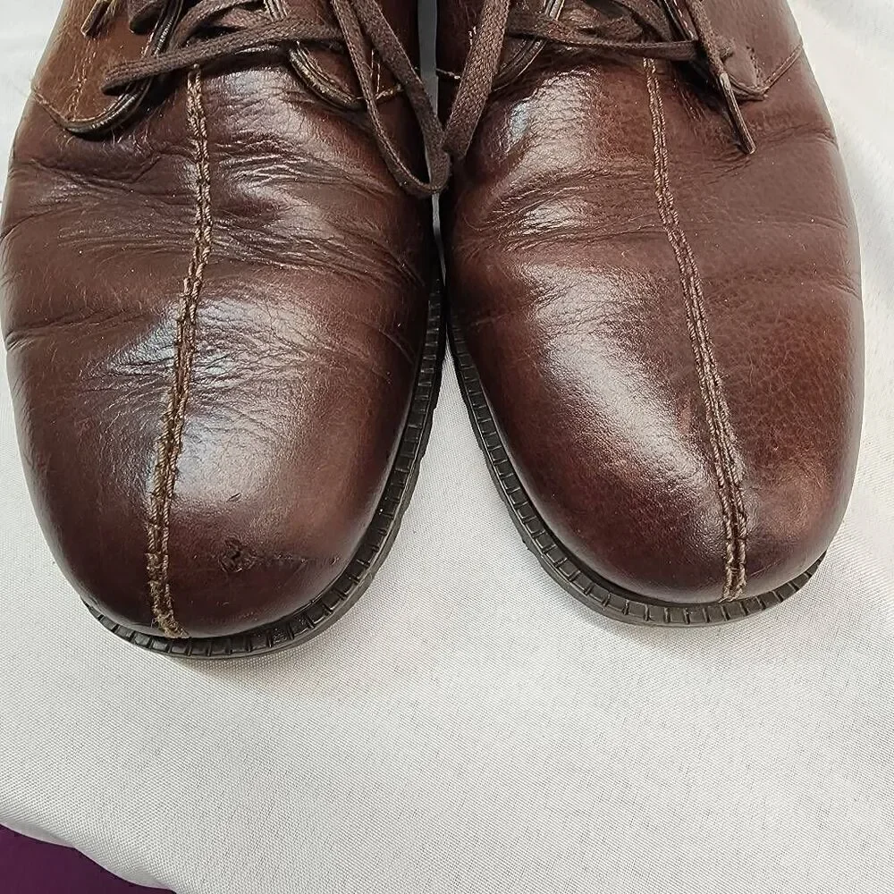 Nike Air Tiger Woods Size 9.5 Men's Brown Leather Lace Up Comfort Shoes FF